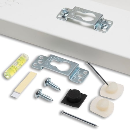 Fletcher-Terry Fletcher No-Wire Hanging Kit, Hang Wall Art up to 50 Pounds, 5PC 143009234